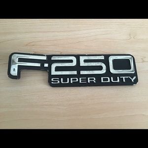 Ford F250 super duty emblem display sign